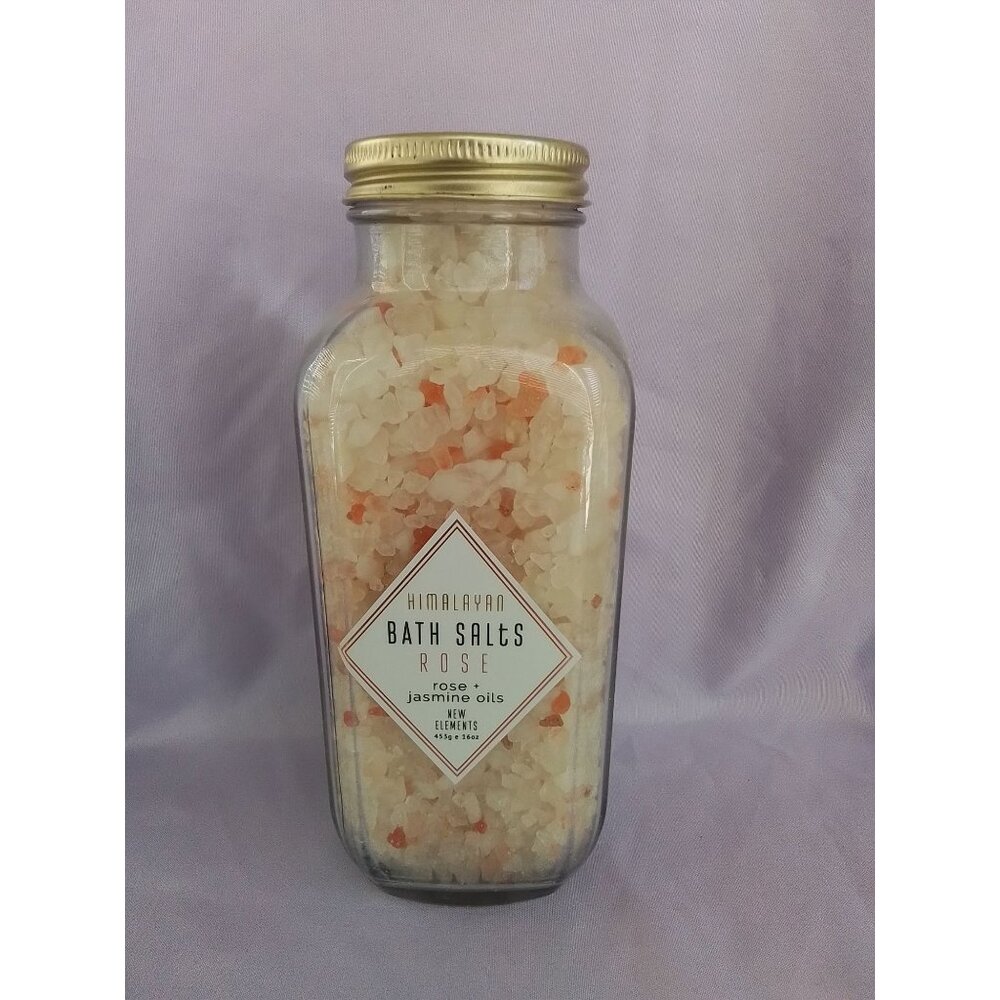 New Elements Himalayan Bath Salts With Rose & Jasmine Oils